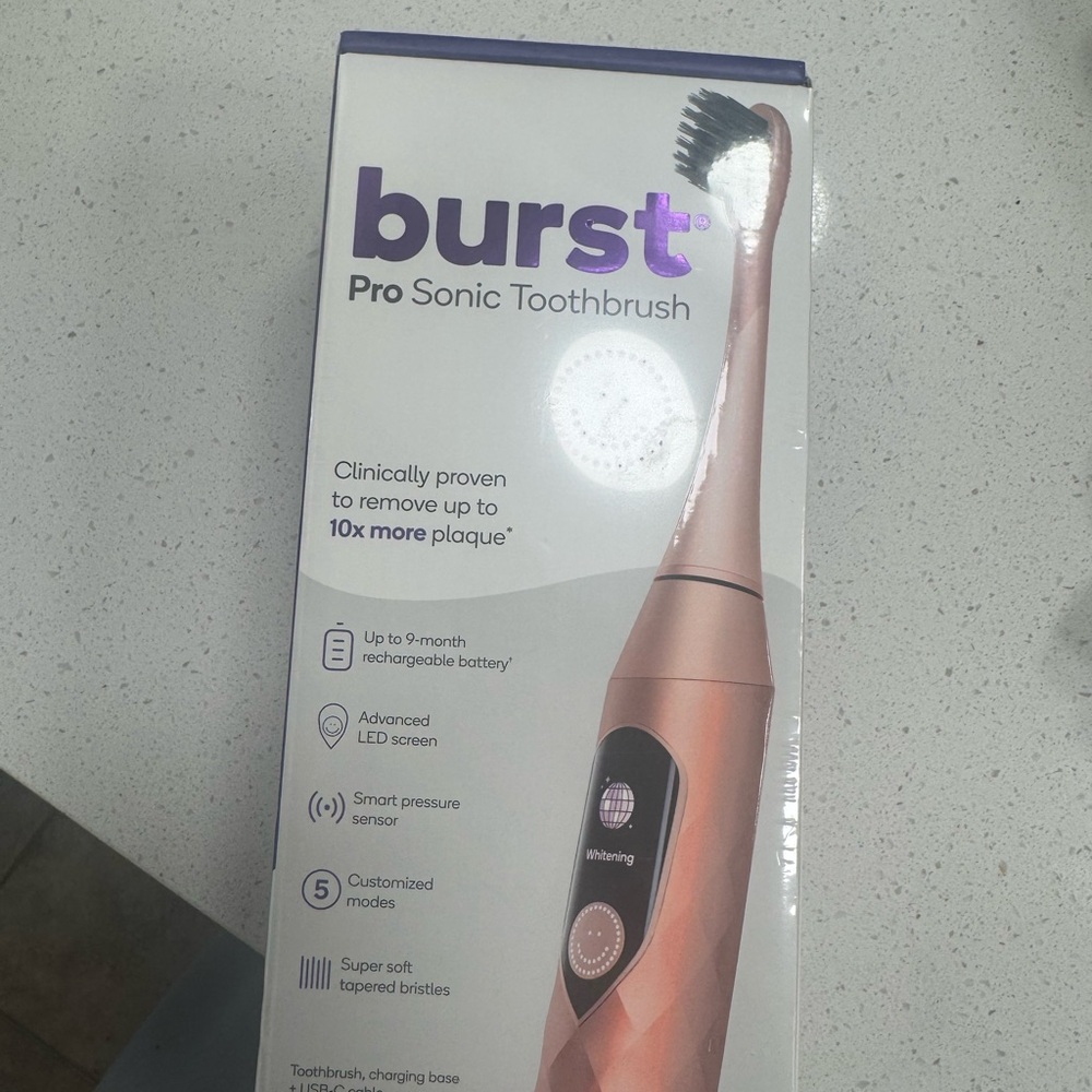 🆕 Burst Pro Sonic Toothbrush - Rose Gold